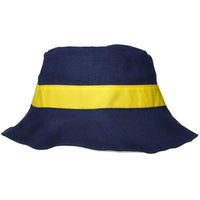 Blue Linen Bucket hat