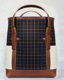 Belted  Multi Color Check tote