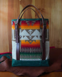 Belted Geometric tote